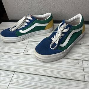 Multicolored boys vans sneakers shoes